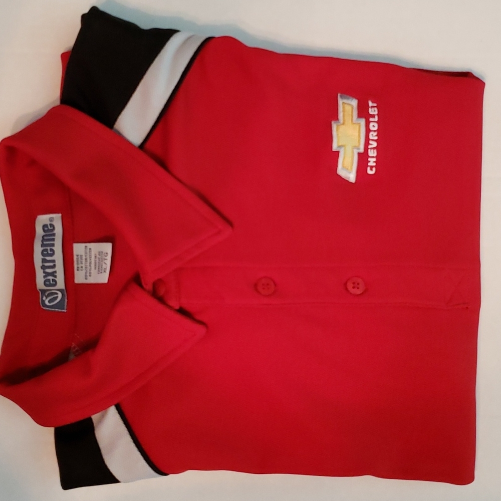 Extreme | Men's Red Short Sleeve Chevrolet Athliesure Polo Sz XL